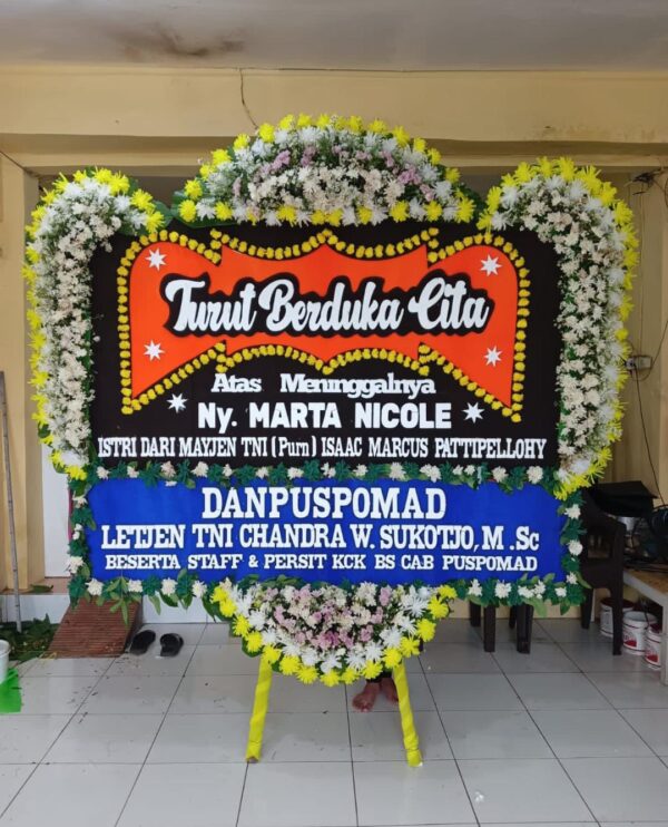 papan bunga sampai pengirim