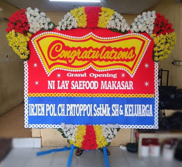 bunga papan congrat 2×2,50