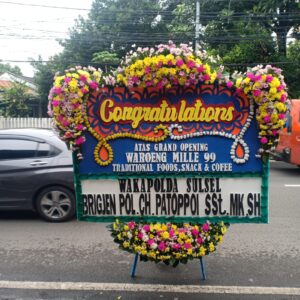 papan bunga congratulations