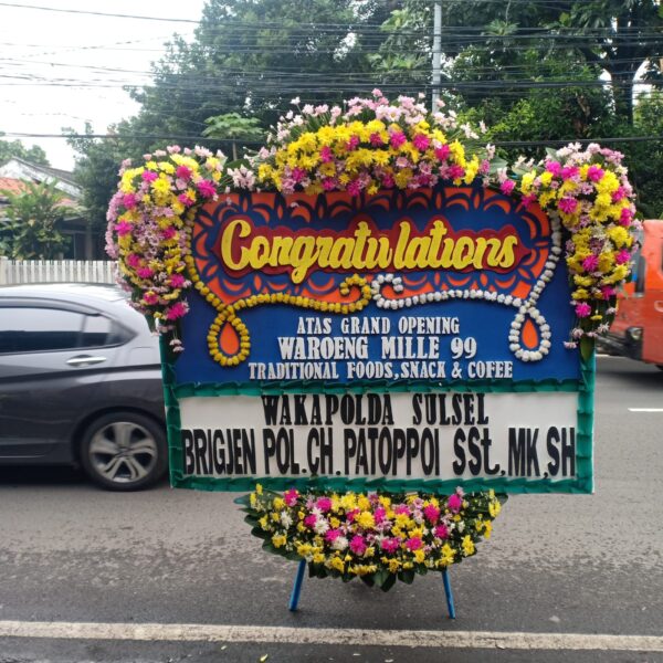 papan bunga congratulations