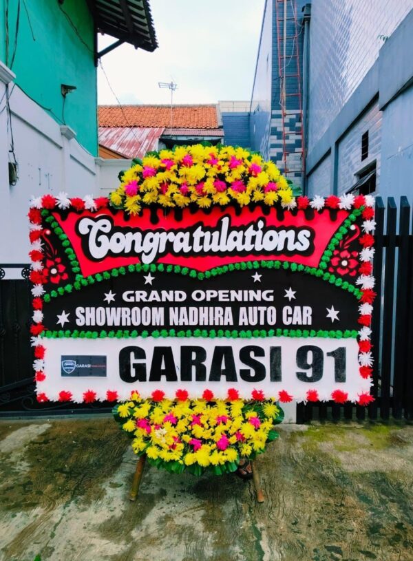 papan bunga congratulations