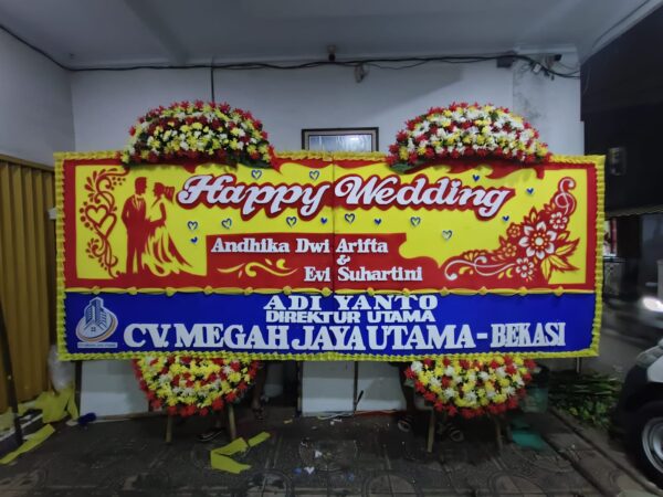 papan bunga 4m×1,50m